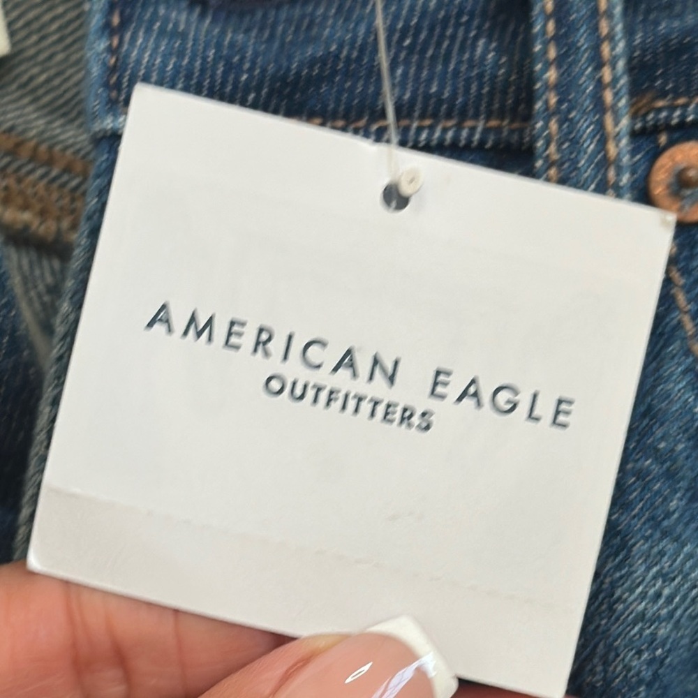 NWT American Eagle Outfitters Women's Blue Denim Cargo Skirt Size 0 - Picture 14 of 15